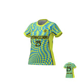 Flight Jersey Womens Warped - Neon Yellow